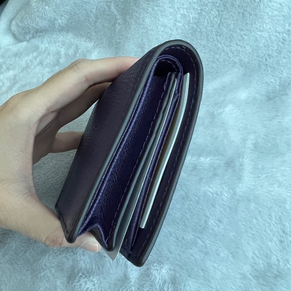 Michael Kors Mercer Leather Card Case - Iris (Purple) - Picture 5 of 10